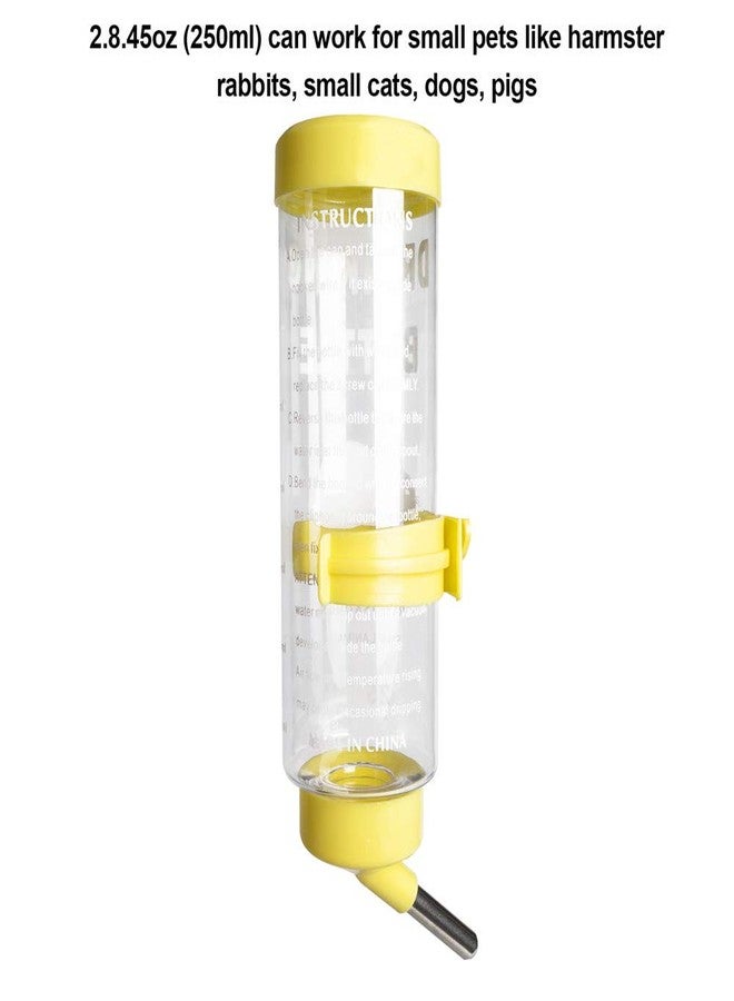 Depets 2PCS 8.45 oz No Drip Small Animal Water Bottle, Cage Water Bottles for Small Pet/Bunny/Ferret/Hamster/Guinea Pig/Rabbit - Image 4